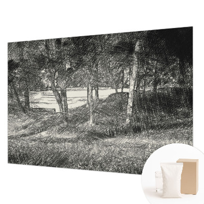Tiskana fototapeta flis z motivom mirne pokrajine