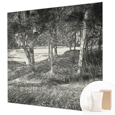 Tiskana fototapeta flis z motivom mirne pokrajine