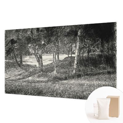 Tiskana fototapeta flis z motivom mirne pokrajine