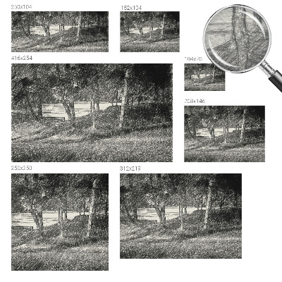 Tiskana fototapeta flis z motivom mirne pokrajine