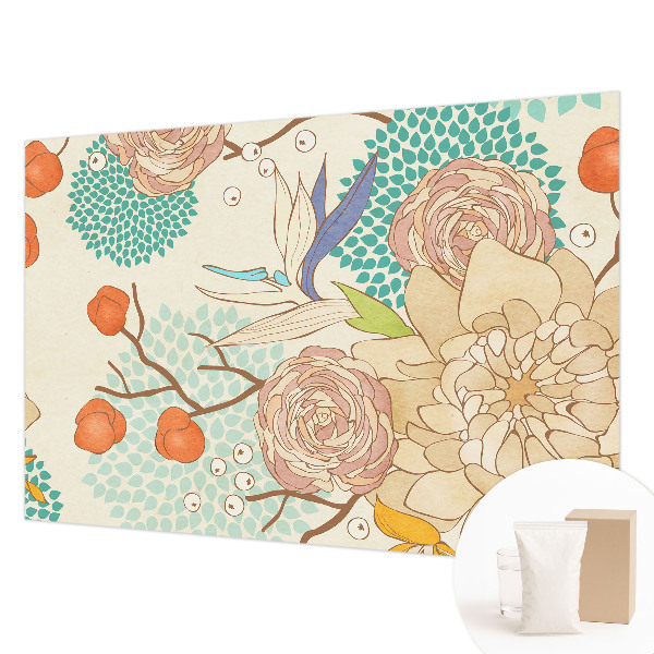 Fototapeta za dnevno sobo Cvetlična fantazija