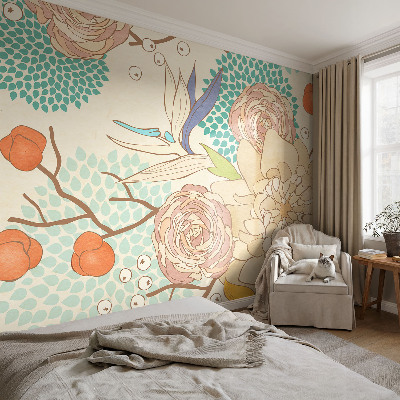 Fototapeta za dnevno sobo Cvetlična fantazija