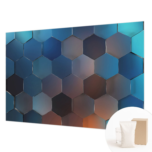 Fototapeta za steno Modri ​​šesterokotniki