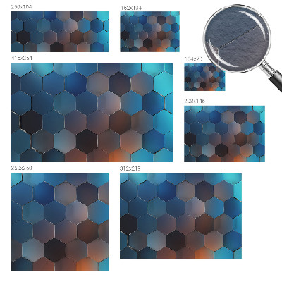 Fototapeta za steno Modri ​​šesterokotniki