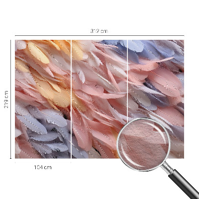 Fototapeta za spalnico Pastelno perje