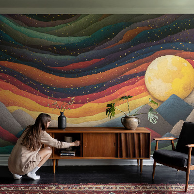 Flis fototapeta Barvite gore