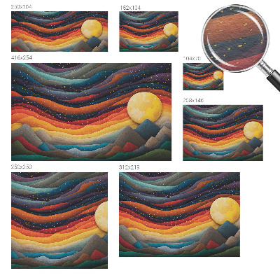 Flis fototapeta Barvite gore