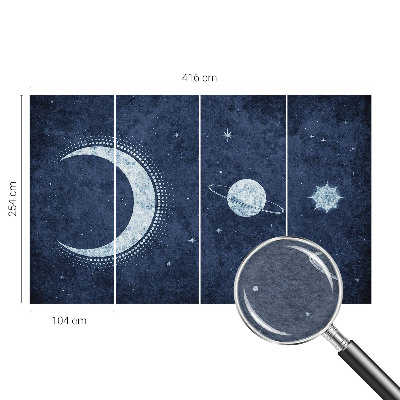 Stenska fototapeta flis Motiv zvezde