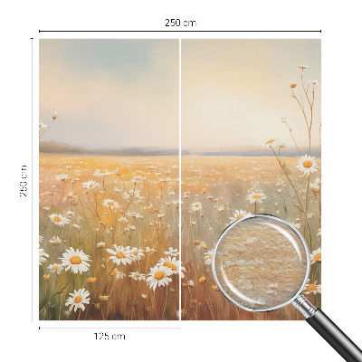 Moderna fototapeta s cvetličnim travnikom kot motivom