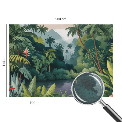 Stenska dekoracija fototapeta Eksotična pokrajina