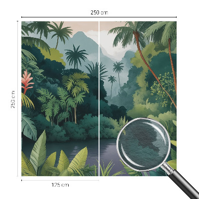 Stenska dekoracija fototapeta Eksotična pokrajina