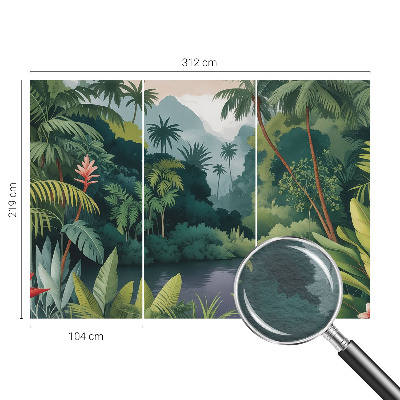 Stenska dekoracija fototapeta Eksotična pokrajina