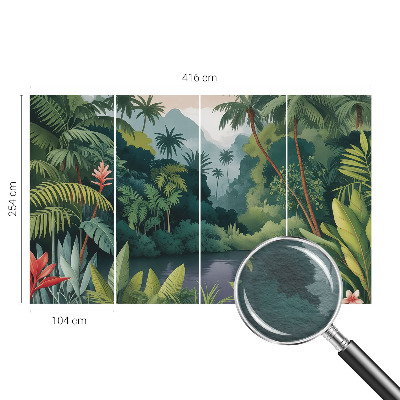 Stenska dekoracija fototapeta Eksotična pokrajina