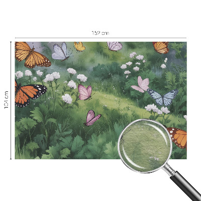 Flis fototapeta Metulji na travniku