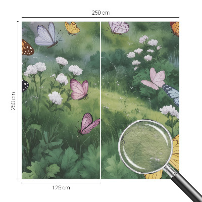 Flis fototapeta Metulji na travniku