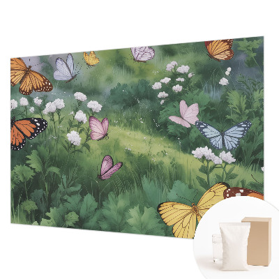 Flis fototapeta Metulji na travniku