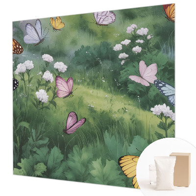 Flis fototapeta Metulji na travniku