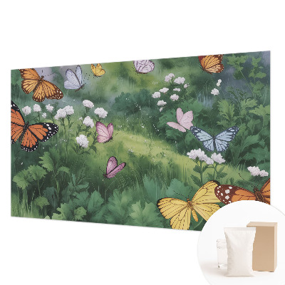 Flis fototapeta Metulji na travniku