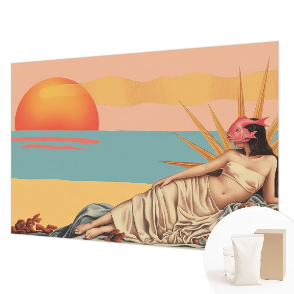 Netkana fototapeta z motivom zahoda nadrealizma