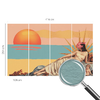 Netkana fototapeta z motivom zahoda nadrealizma
