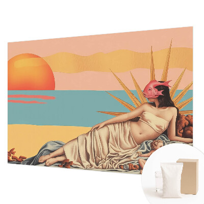 Netkana fototapeta z motivom zahoda nadrealizma