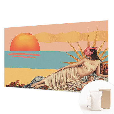 Netkana fototapeta z motivom zahoda nadrealizma