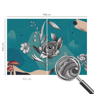 Fototapeta za spalnico Cvetlično oko