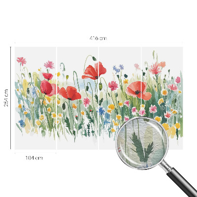 Flis fototapeta za otroško sobo Poletni travnik