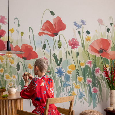 Flis fototapeta za otroško sobo Poletni travnik