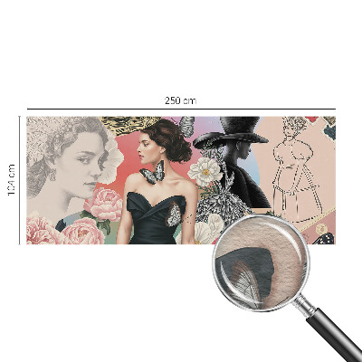 Fototapeta s tiskom Rože in portreti