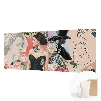 Fototapeta s tiskom Rože in portreti