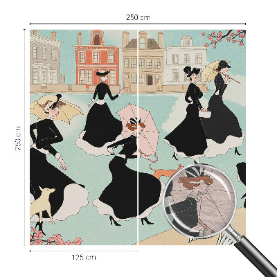 Stenska dekoracija fototapeta Ženske hodijo