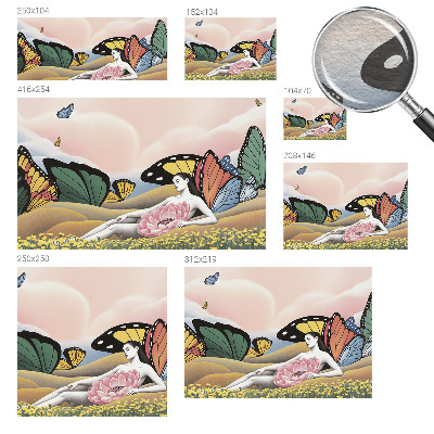 Netkana fototapeta Metuljev travnik