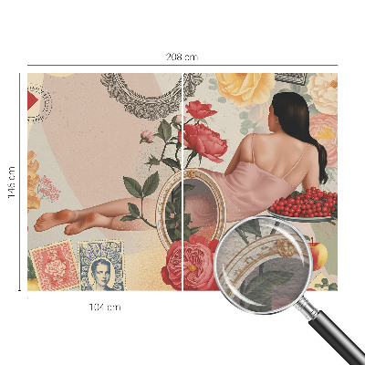 Stenska fototapeta flis Cvetlična eleganca