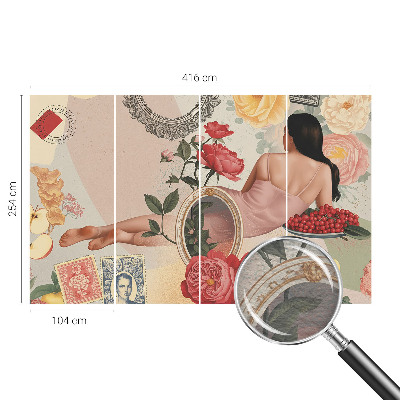 Stenska fototapeta flis Cvetlična eleganca