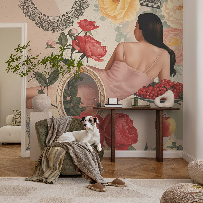 Stenska fototapeta flis Cvetlična eleganca