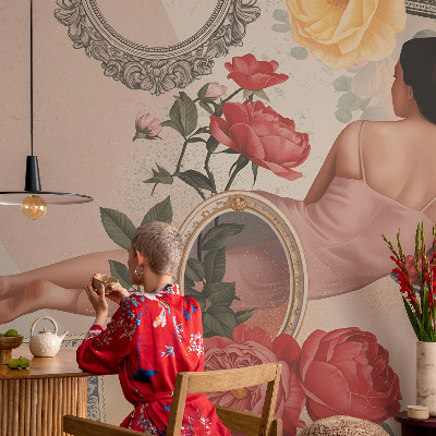 Stenska fototapeta flis Cvetlična eleganca