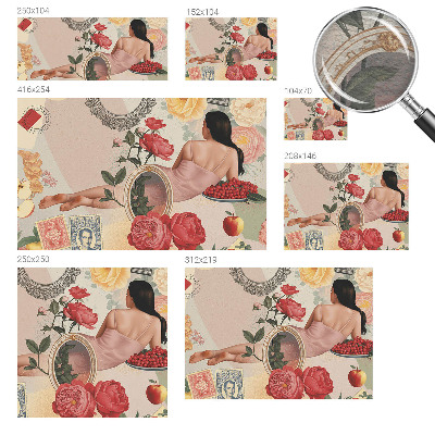 Stenska fototapeta flis Cvetlična eleganca