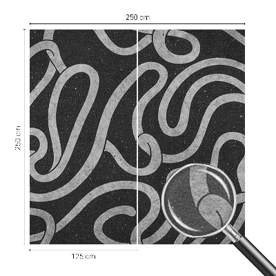 Fototapeta za spalnico Zvite oblike