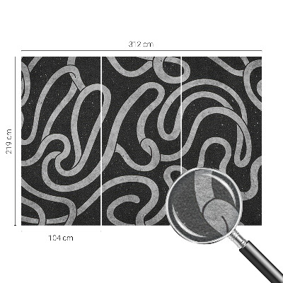 Fototapeta za spalnico Zvite oblike