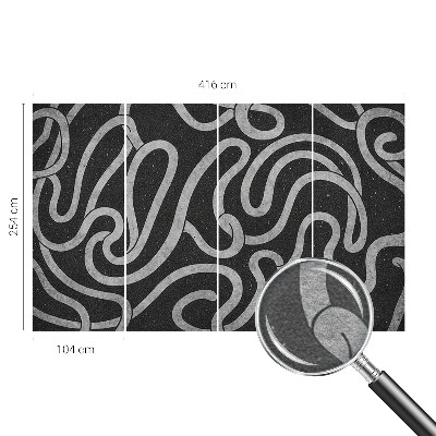 Fototapeta za spalnico Zvite oblike