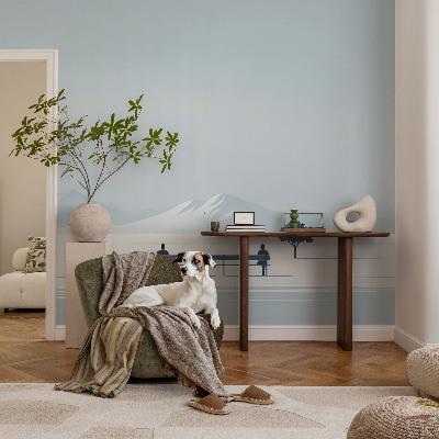 Stenska dekoracija fototapeta Minimalistična pokrajina