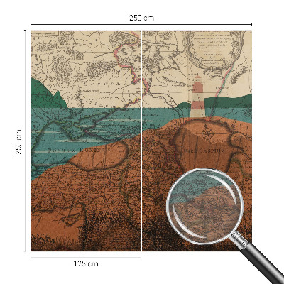 Foto tapeta Zgodovinski zemljevid