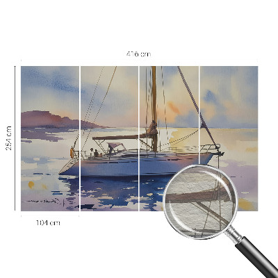 Stenska fototapeta flis z motivom jadrnice West