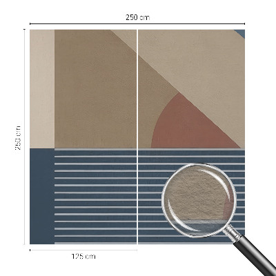 Netkana fototapeta z motivom harmonične geometrije