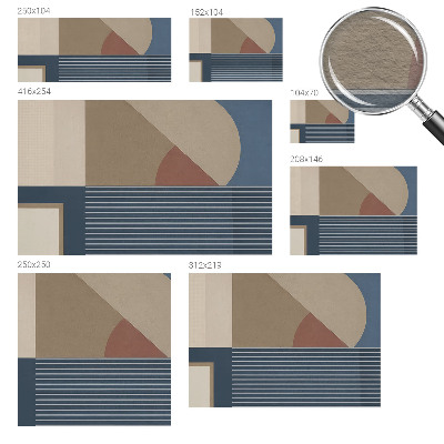 Netkana fototapeta z motivom harmonične geometrije