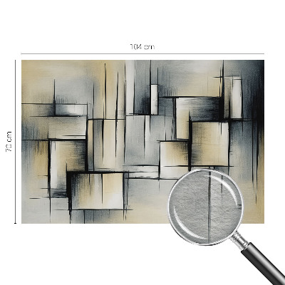 Stenska dekoracija fototapeta z abstraktnim geometrijskim vzorcem