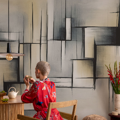 Stenska dekoracija fototapeta Abstraktna geometrija