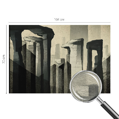 Flis fototapeta za otroško sobo s tiskom surove arhitekture