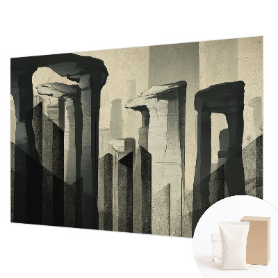 Flis fototapeta za otroško sobo s tiskom surove arhitekture